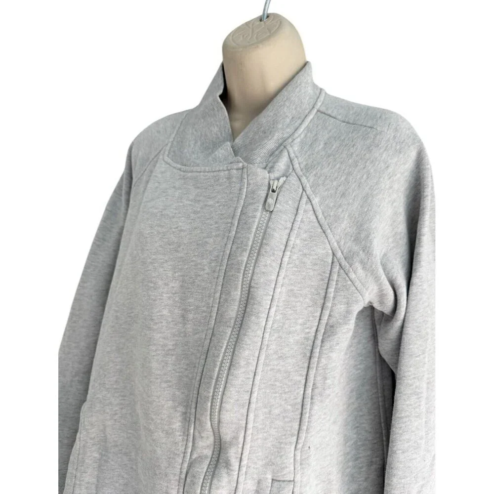 Lululemon Back To It Wrap Jacket in Heathered Vapor Woman's Sz 6